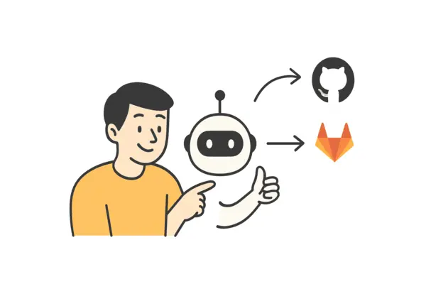 Illustration: connect with GitHub or GitLab